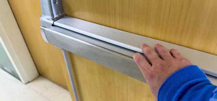 Installing a Push Bar on a Door North Potomac